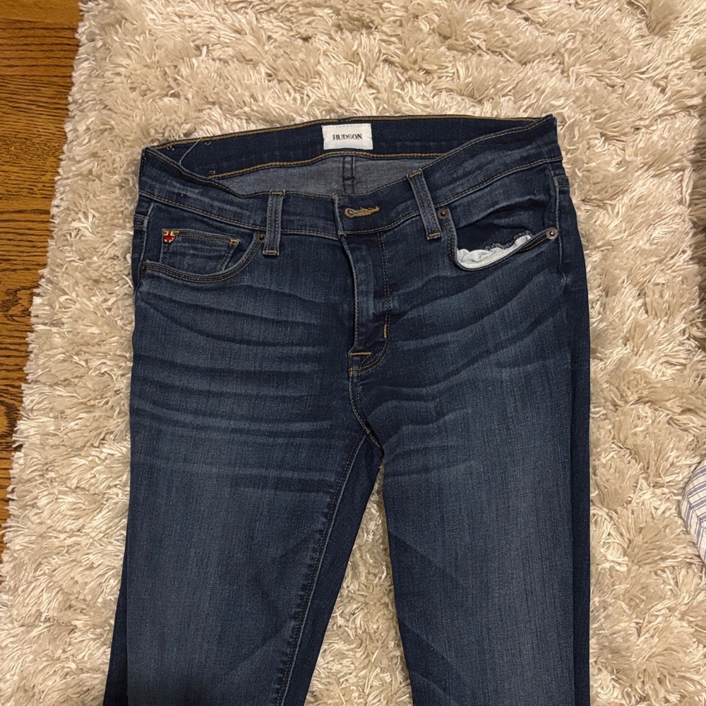 Hudson Jeans Women's Deep Indigo Skinny Jeans